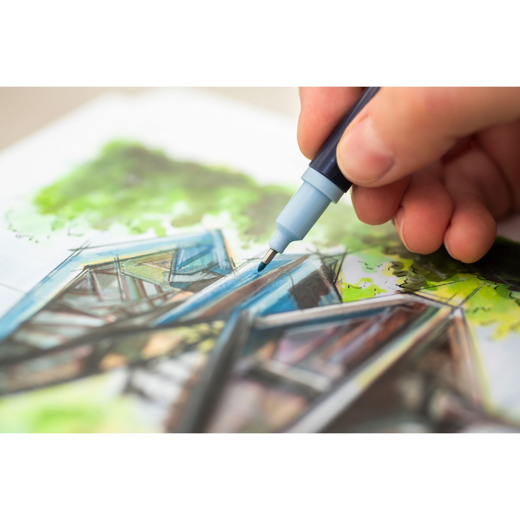 Faber-Castell Маркер Goldfaber Sketch - Arhitect, 6 броя - Image 3