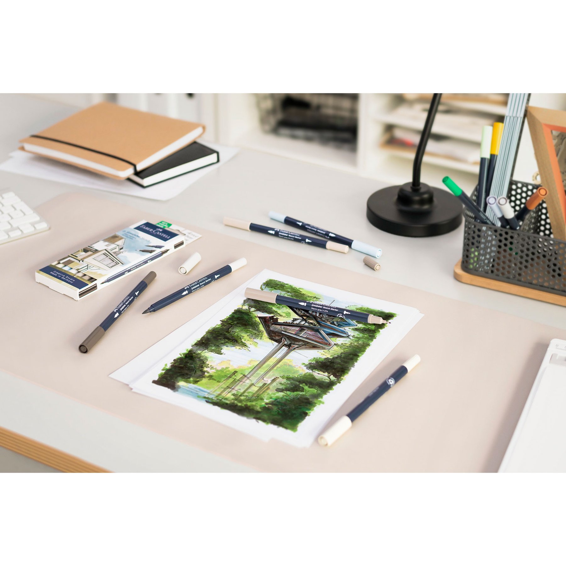 Faber-Castell Маркер Goldfaber Sketch - Arhitect, 6 броя - Image 6