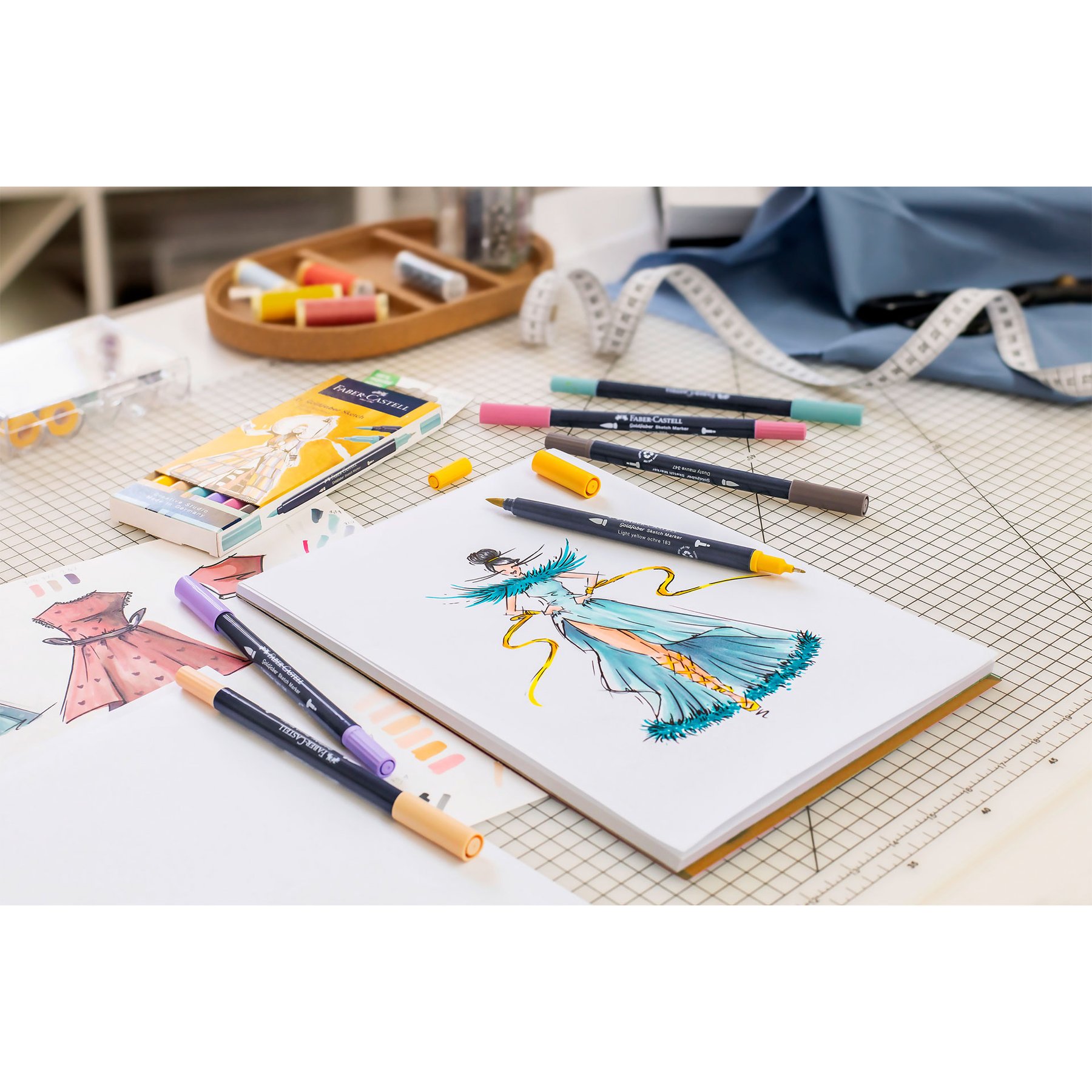 Faber-Castell Маркер Goldfaber Sketch - Fashion, 6 броя - Image 3