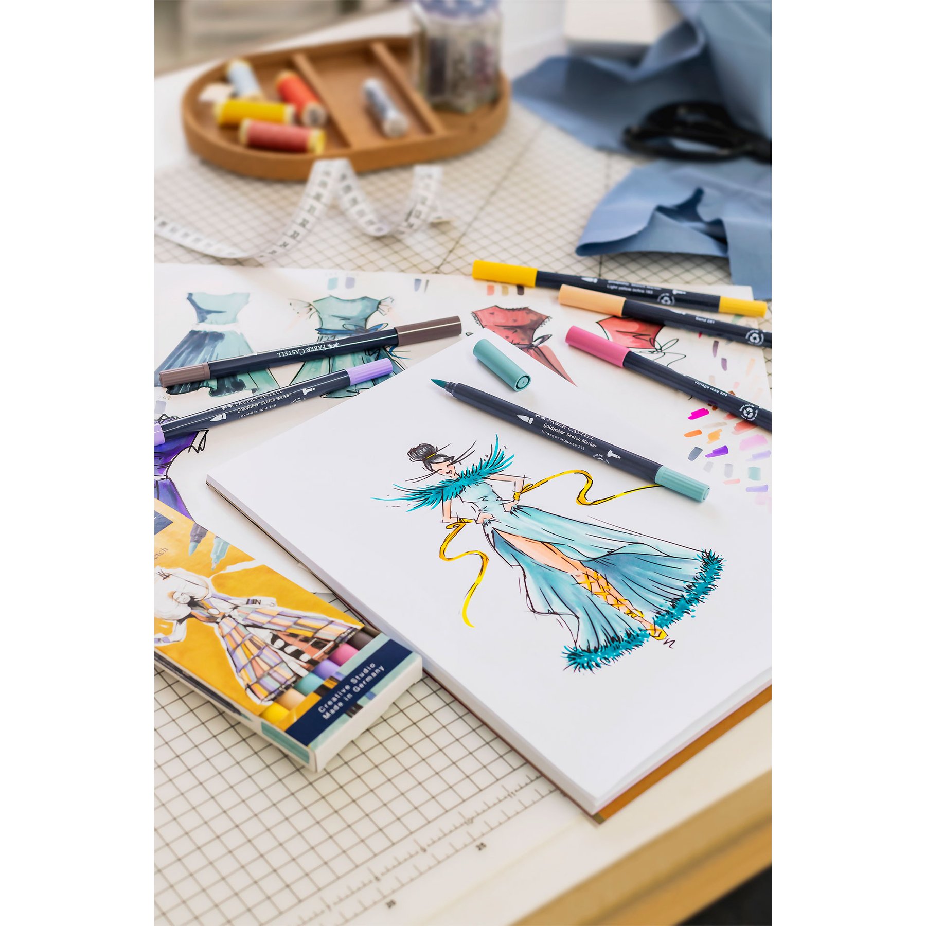 Faber-Castell Маркер Goldfaber Sketch - Fashion, 6 броя - Image 4