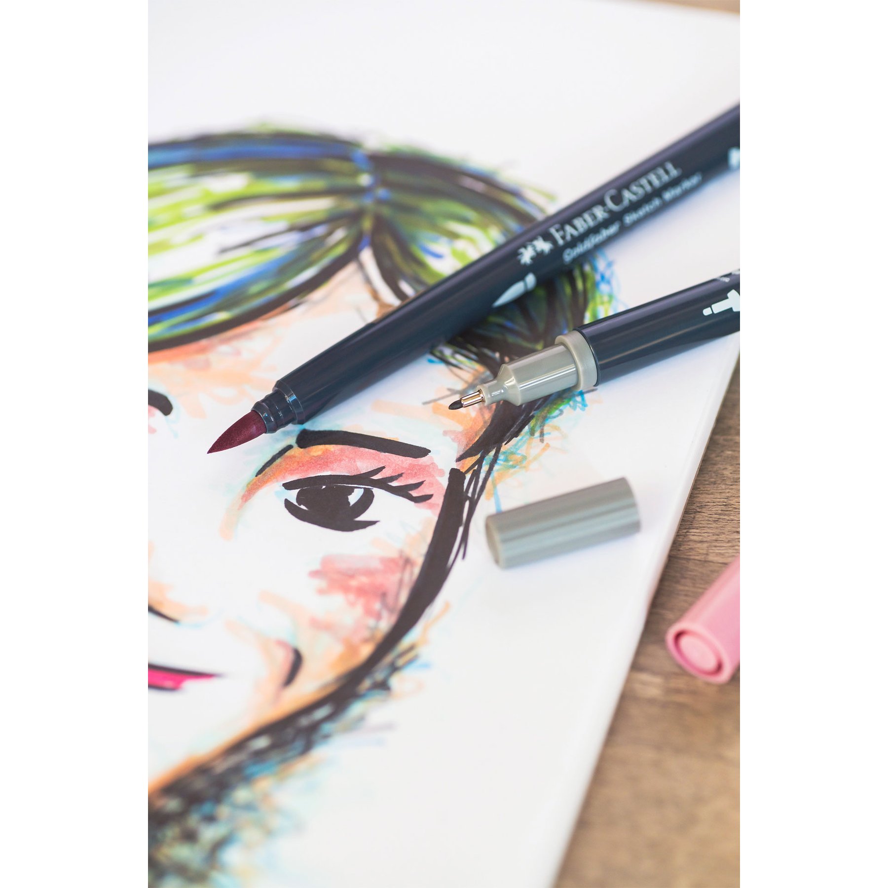 Faber-Castell Маркер Goldfaber Sketch - Portrait, 6 броя - Image 3