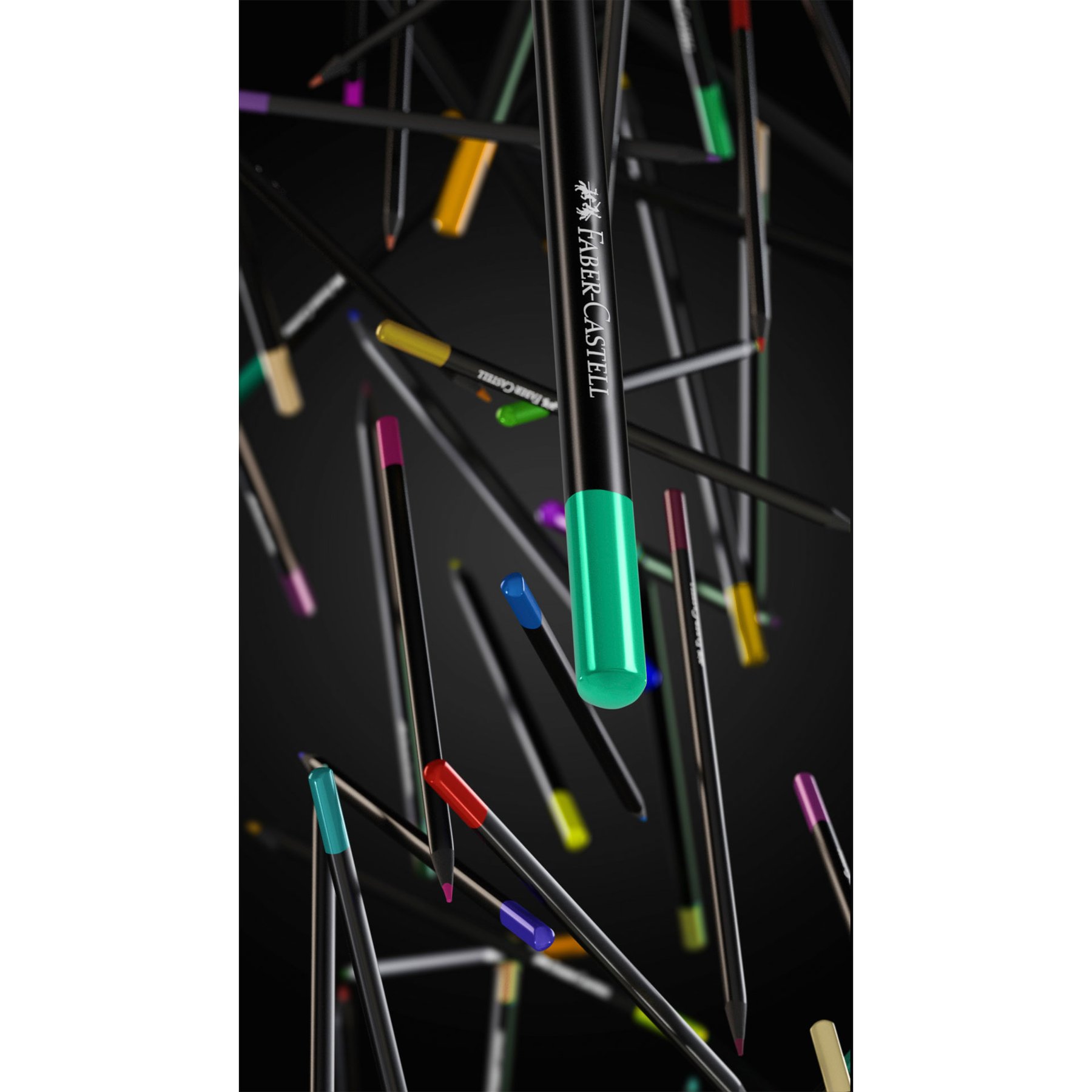 Faber-Castell Моливи Black Edition, 100 цвята, в метална кутия - Image 5