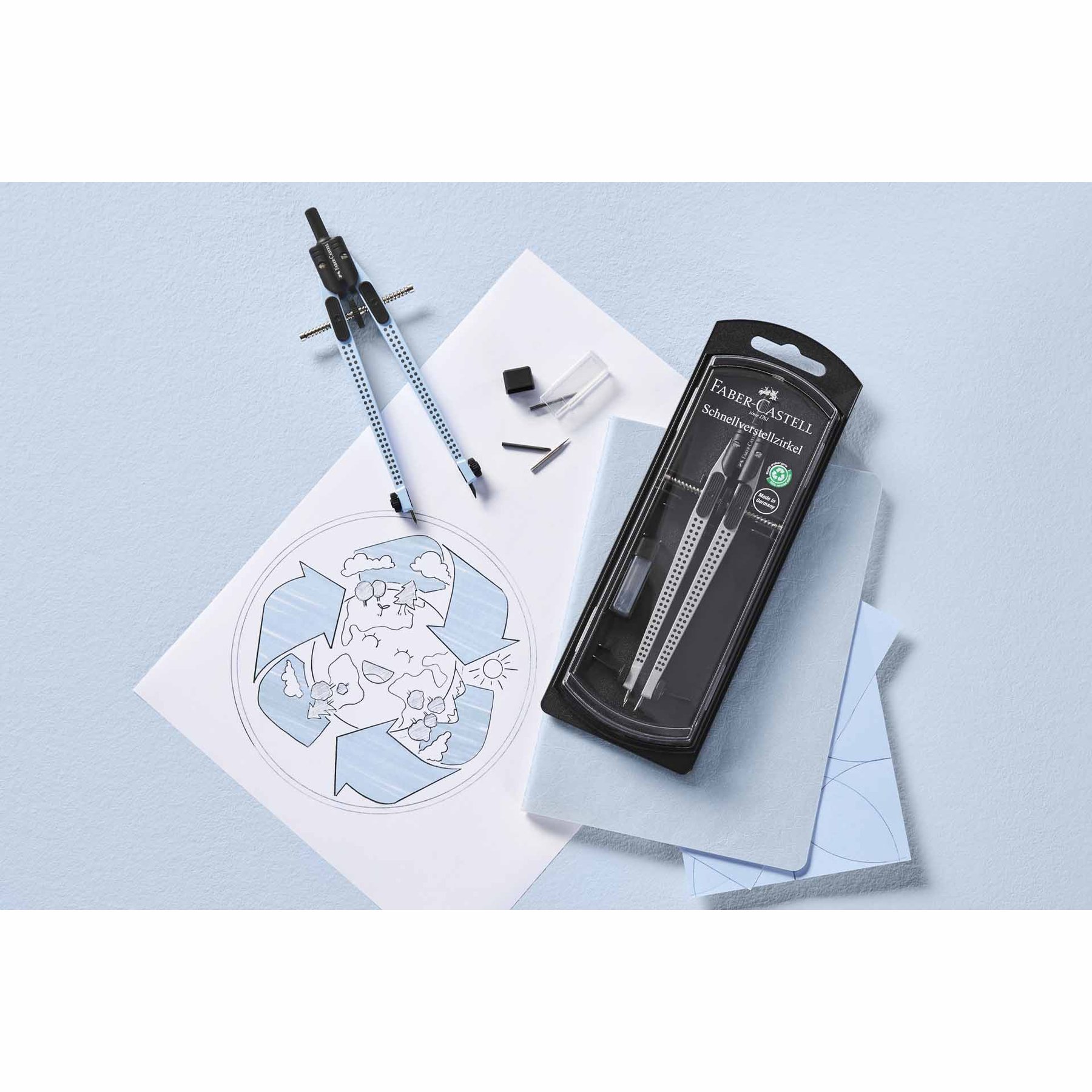 Faber-Castell Пергел Grip 2001, небесносин - Image 3