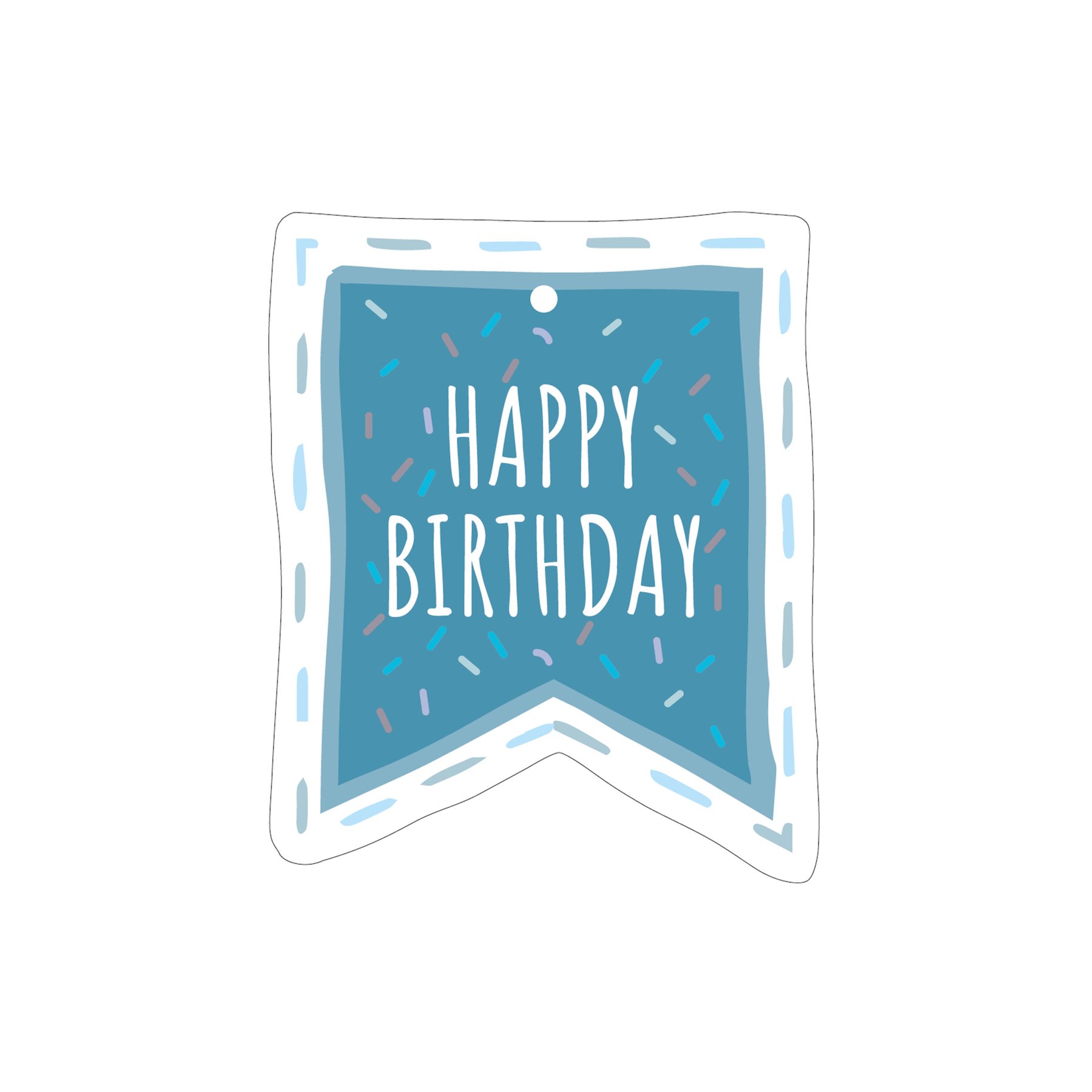 Gespaensterwald Етикет за подарък Happy Birthday