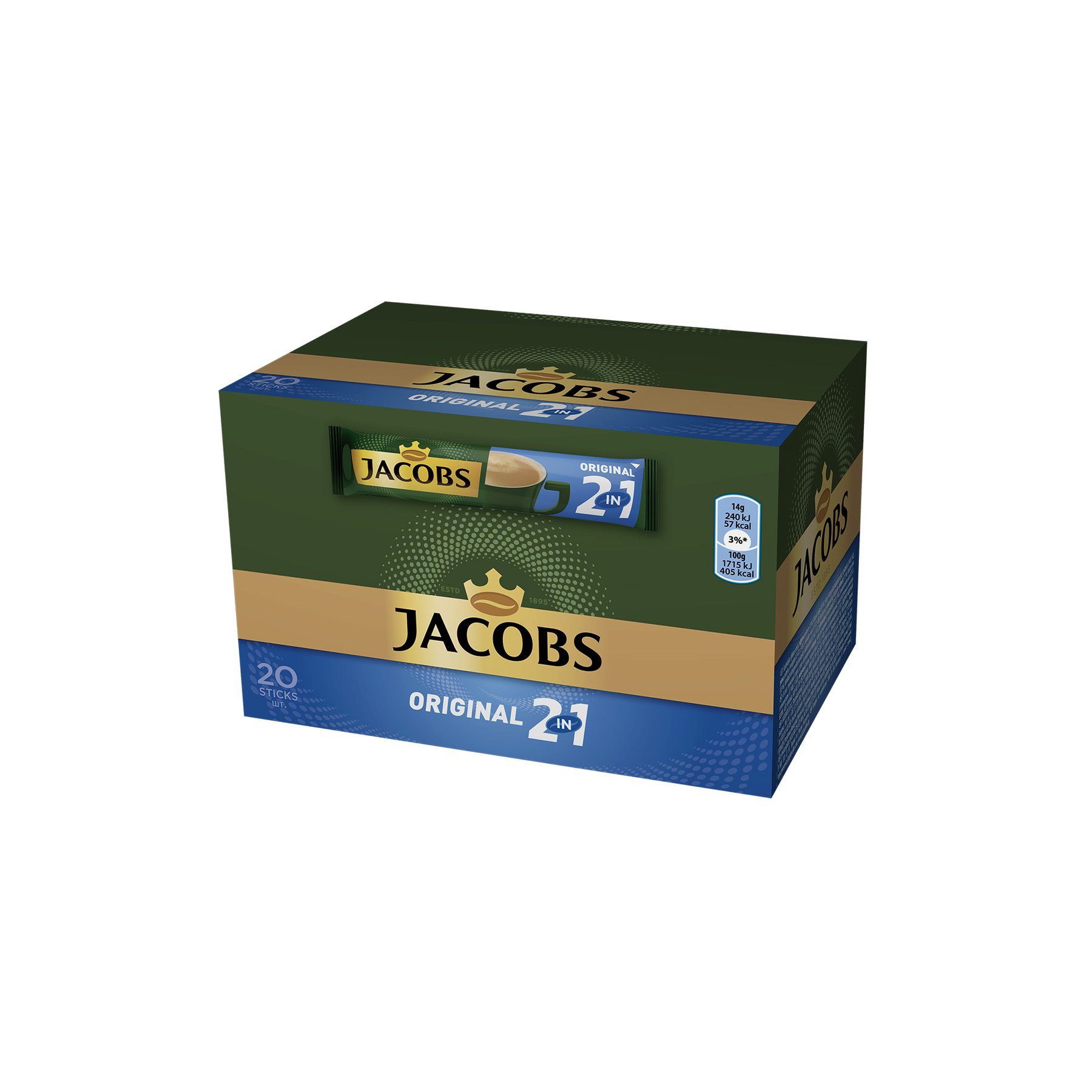 Jacobs 2in1 Разтворимо кафе Original