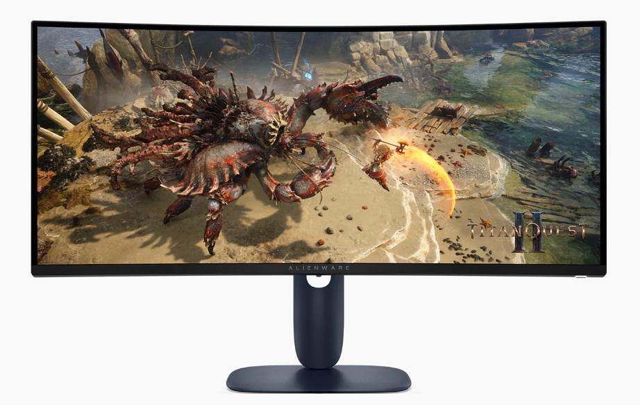 Геймърски извит монитор Dell Alienware AW3425DWM (34"