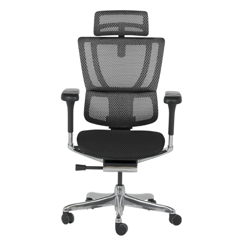 Ергономичен стол ERGOHUMAN IOO ELITE 2 - черна рамка - черен - Image 3