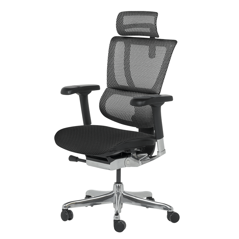 Ергономичен стол ERGOHUMAN IOO ELITE 2 - черна рамка - черен - Image 4