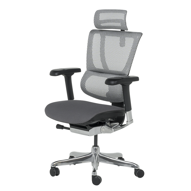 Ергономичен стол ERGOHUMAN IOO ELITE 2 - черна рамка - сив - Image 4