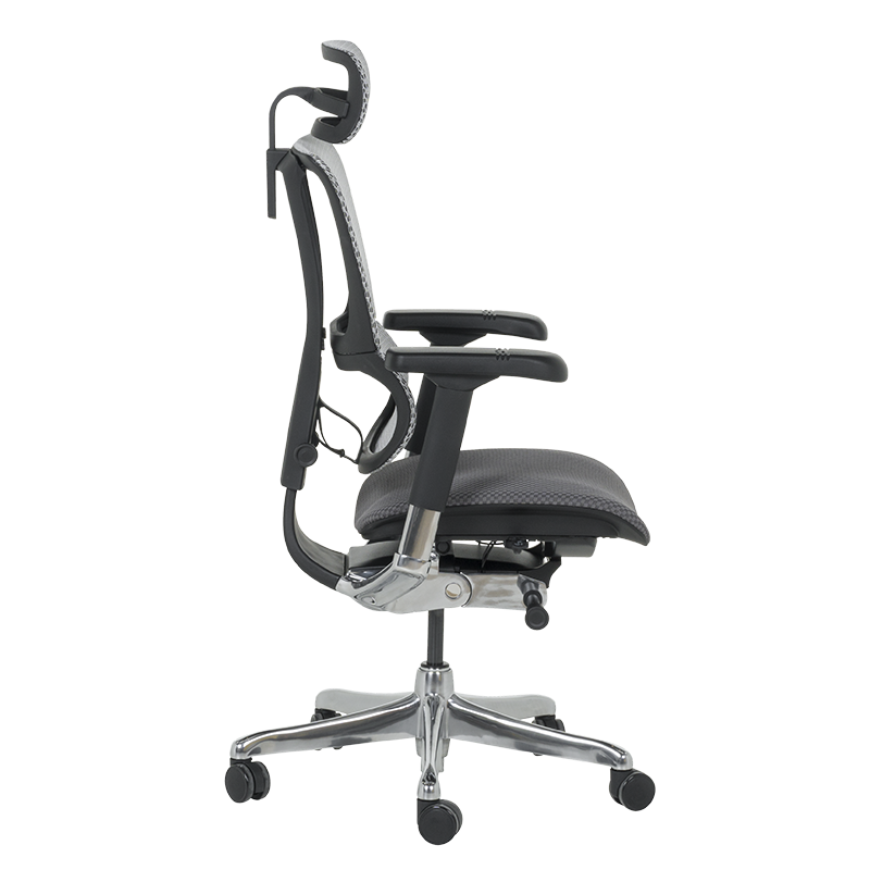 Ергономичен стол ERGOHUMAN IOO ELITE 2 - черна рамка - сив - Image 5