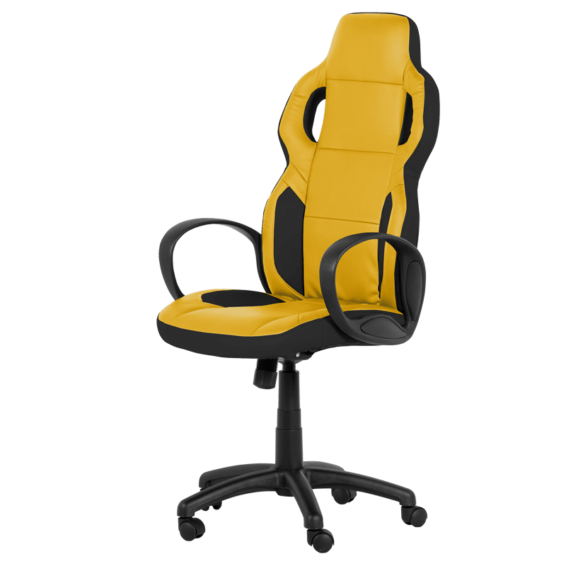 Геймърски стол Carmen 7510 - черно-жълт - Image 3