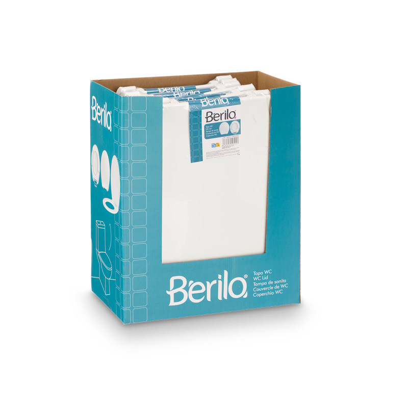 Капак за тоалетна чиния Berilo, бял - Image 3