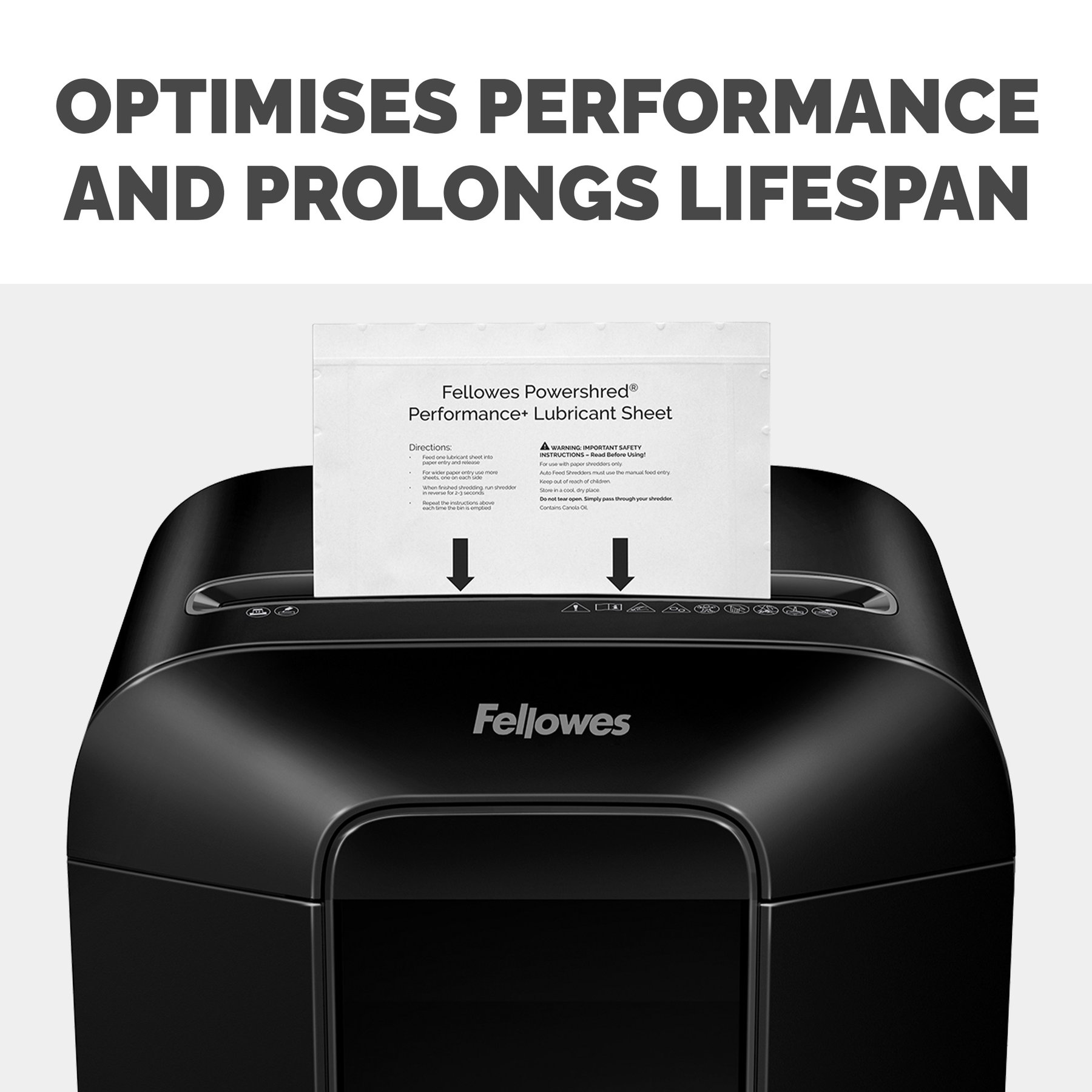 Листове за шредер Fellowes 4025601, намаслени, 10 броя - Image 4