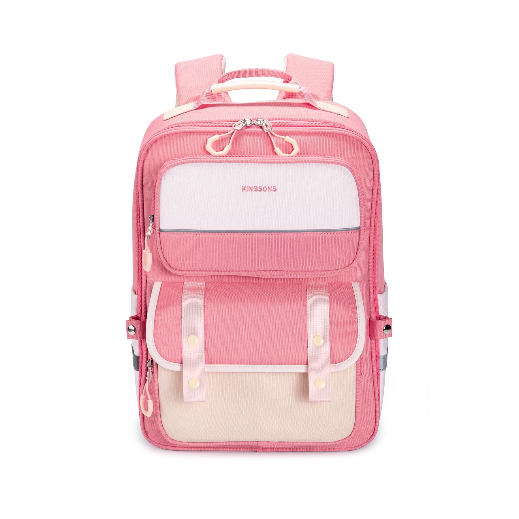 Раница Kingsons Ergo Junior, ученическа, розова - Image 6