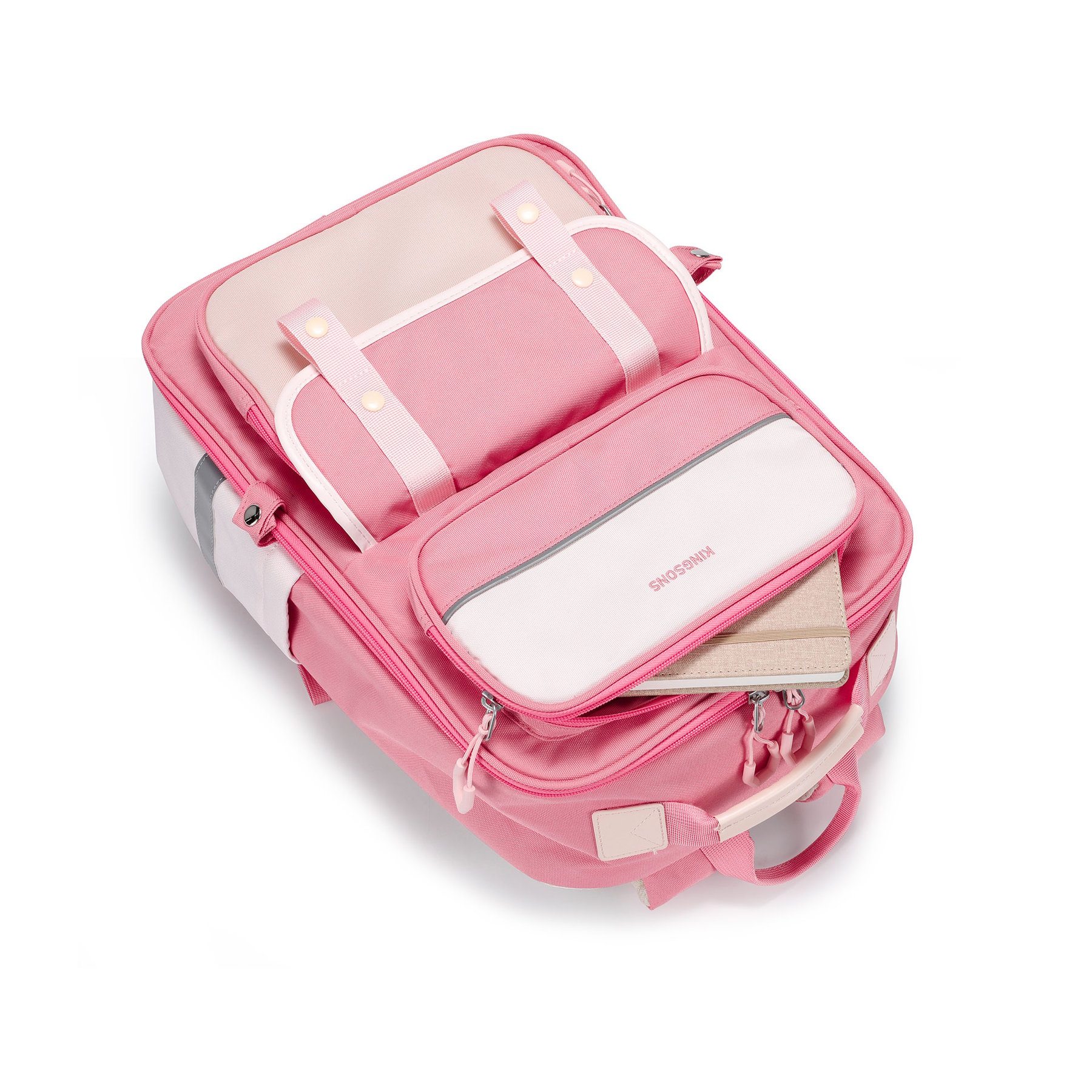 Раница Kingsons Ergo Junior, ученическа, розова - Image 10
