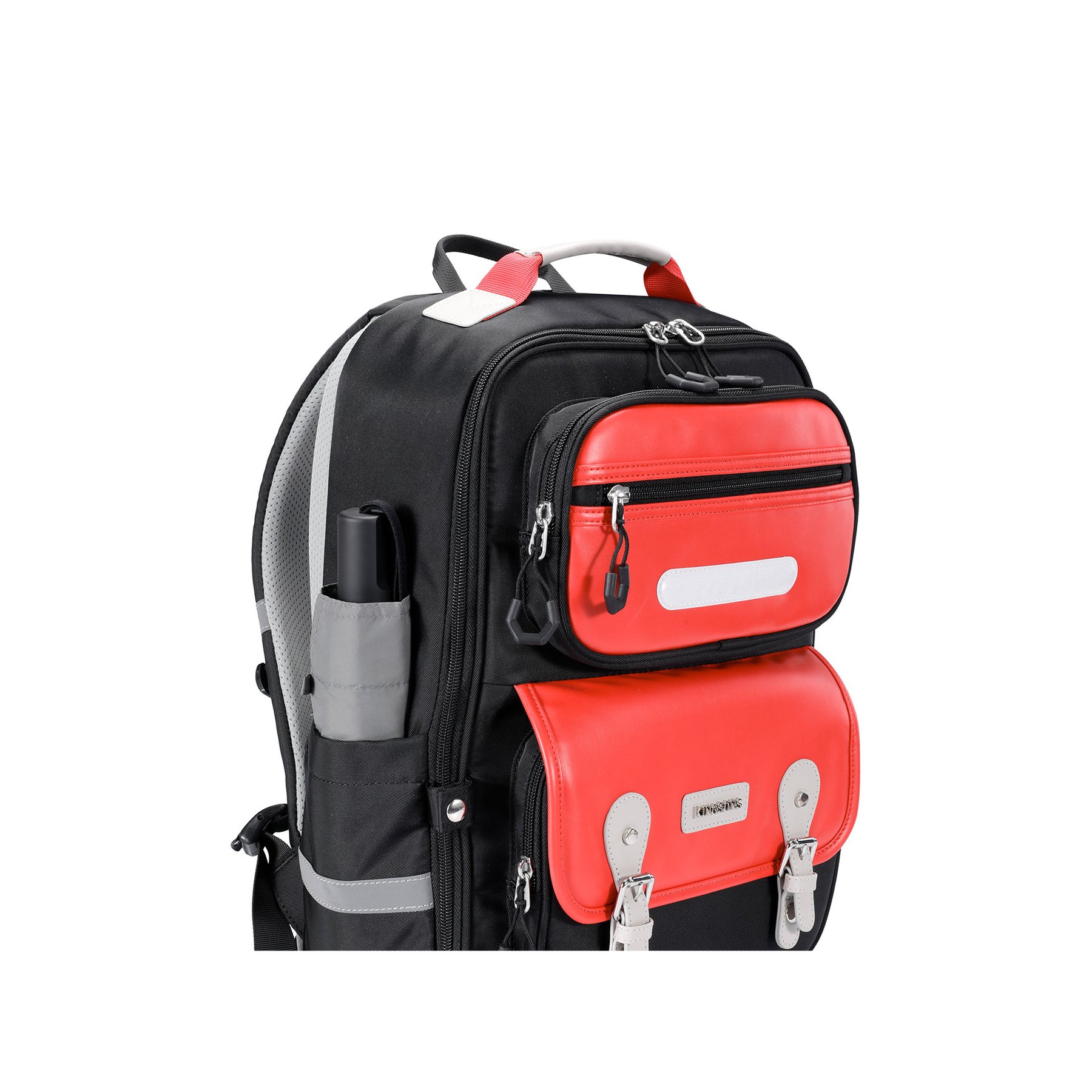 Раница Kingsons Safeback Junior, ученическа, черна - Image 9