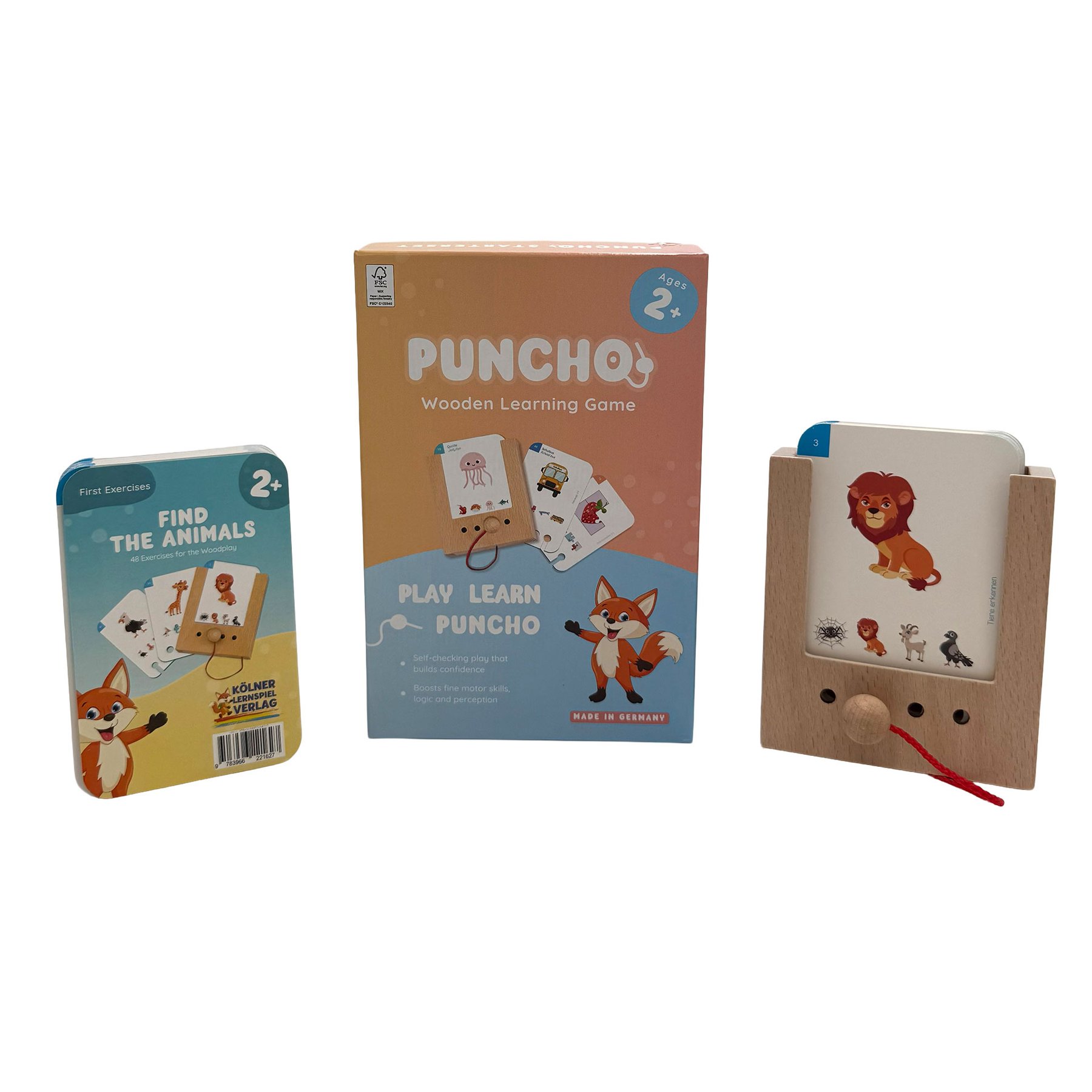 Стартов комплект Puncho - Образователни карти Познай животното